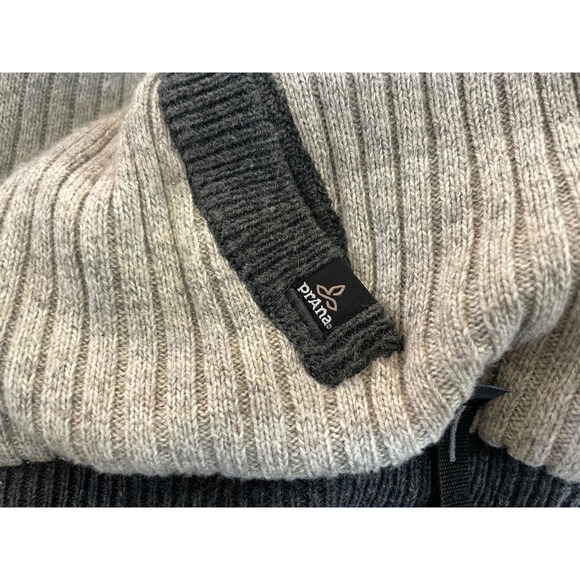 Prana Mens M Cotton Blend Full Zip Sweater Fleece Lined Pockets Jacket Cardigan - Picture 6 of 10